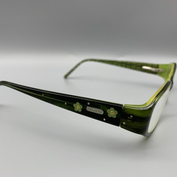 Coach Lannie Bottle Green Oval Glasses - Picture 6 of 10